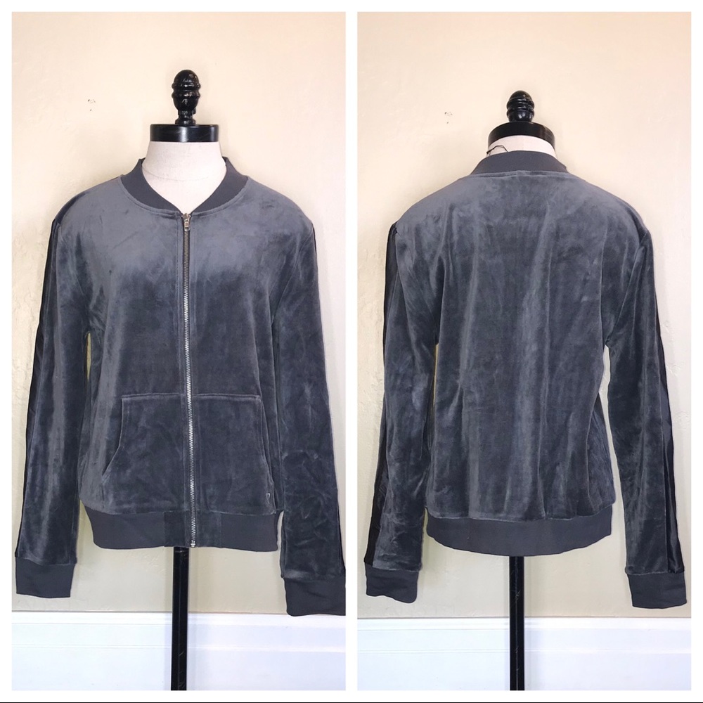 Victoria's Secret Velour Full Zipper Jacket Sz Med